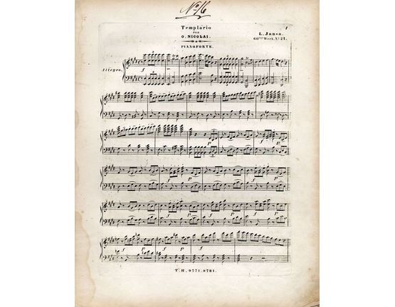 8763 | Templario - For Pianoforte Solo - Op. 60, No. 21