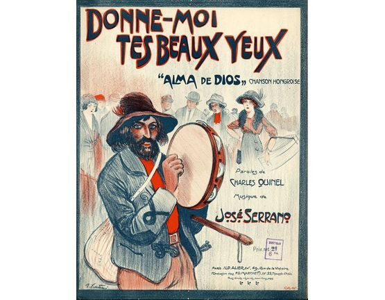 8858 | Donne-Moi tes beaux yeux (Alma de Dios) - For Piano and Voice - French Edition