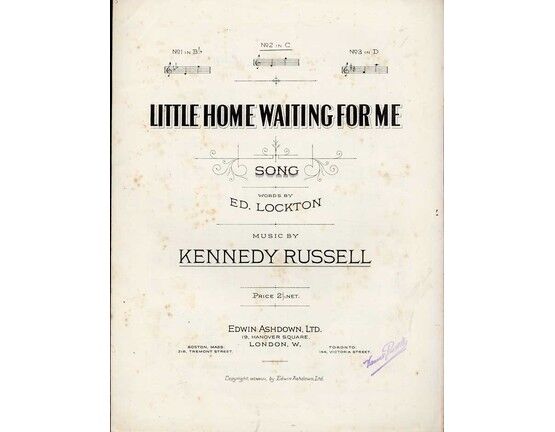 8860 | Little Home Waiting For Me - Song in the key of C major for medium voice