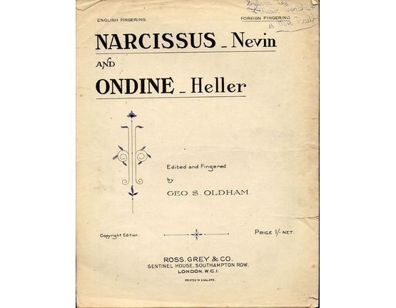 8888 | Narcissus and Onedine - Continental Fingering - For Piano Solo