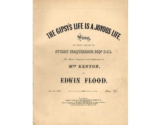 8890 | The Gipsy's Life is a Joyous Life - Song dedicated to Mrs. Kenyon