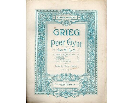 8896 | Grieg - Morning - Piece 3 from Suite No. 1 "Peer Gynt" - Op. 23 - Piano Solo