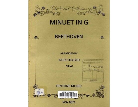 89 | Beethoven - Minuet in G - The Walsh Collection