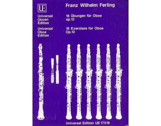 8949 | 18 Exercises for Oboe - Op. 12 - Universal Oboe Edition