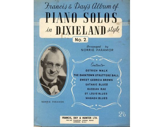 9 | Francis and Days Album of Piano Solos in Dixieland Style - No. 2 - featuring Norrie Paramore