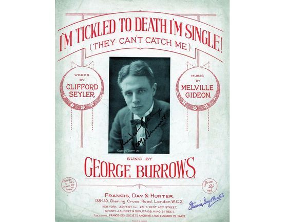 9 | I'm Tickled to Death I'm Single! (They can't catch me) featuring George Burrows