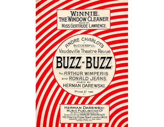 9022 | Winnie, The Window Cleaner - Andre Charlots Successful Vaudeville Theatre Revue "Buzz - Buzz" - Song Sung by Miss Gertrude Lawrence
