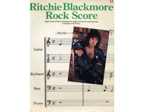 9097 | Ritchie Blackmore - Rock Score - Eight famous Ritchie Blackmore songs scored for small groups complete with lyrics