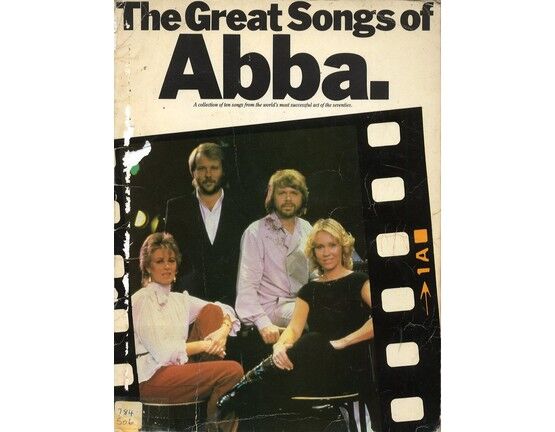 9097 | The Greatest Songs of Abba - Ten songs arranged for piano/vocal, with guitar chord boxes
