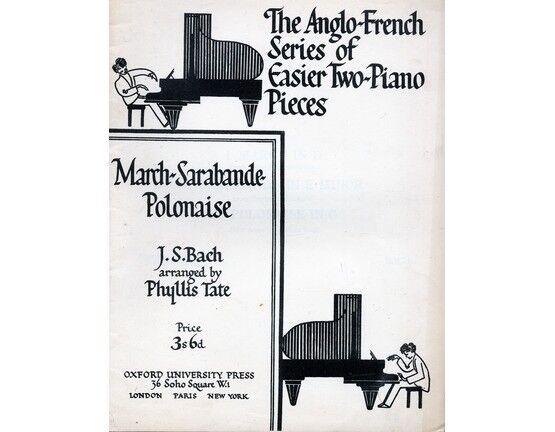 9158 | Bach - March - Sarabande - Polonaise - The Anglo French Series of Easier Two Piano Pieces