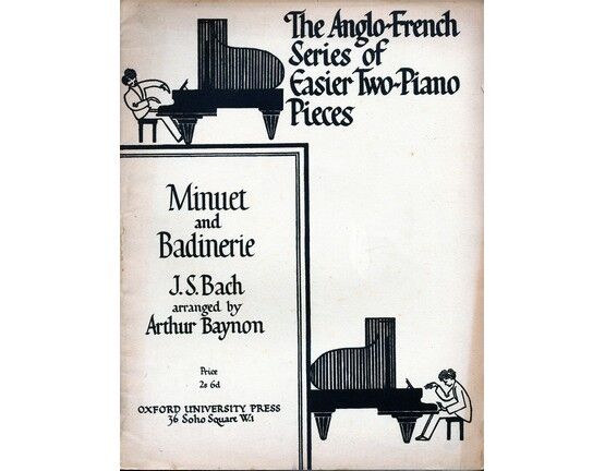 9158 | Bach - Minuet and Badinerie - The Anglo French Series of Easier Two Piano Pieces