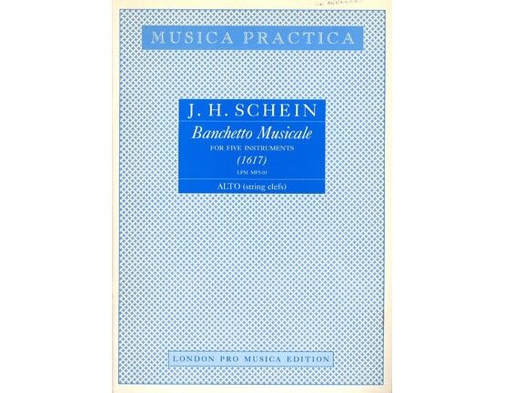 9159 | Banchetto Musicale - For Five Instruments - Alto Part (String Clefs) - London Pro Musica Edition MP5 03