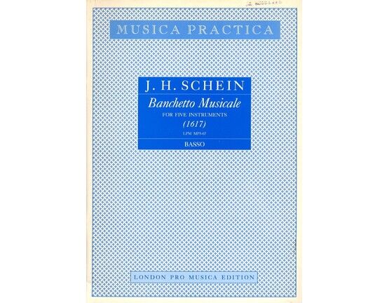 9159 | Banchetto Musicale - For Five Instruments - Basso Part - London Pro Musica Edition MP5 07