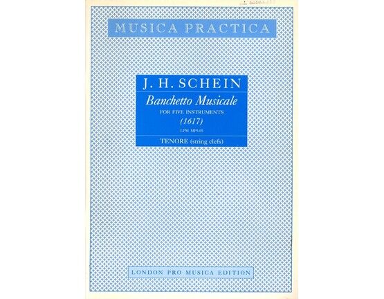 9159 | Banchetto Musicale - For Five Instruments - Tenor Part (String Clefs) - London Pro Musica Edition MP5 05