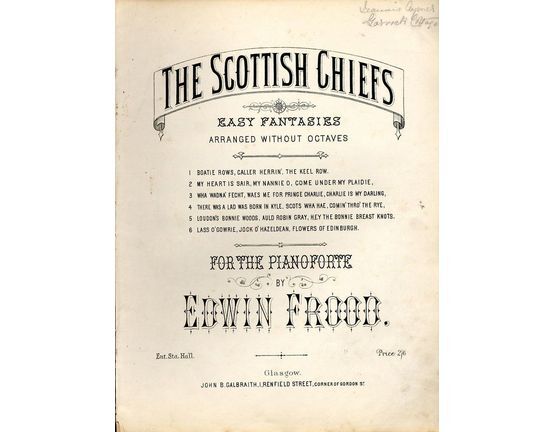 9172 | The Scottish Chiefs - Easy Fantasies arranged without Octaves Series No. 1