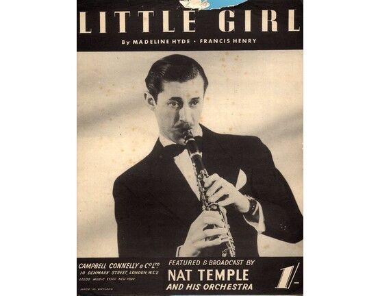 9178 | Little Girl - Song - Nat Temple, from 'The Sting' - Marty Wilde