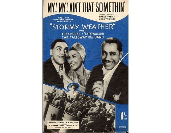 9178 | My! My! Ain't That Somethin' - From the 20th Century Fox Production "Stormy Weather" - Featuring Lena Horne, Fats Waller and Cab Calloway and his Band