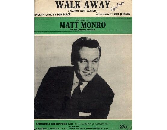 9178 | Walk Away (Warum nur Warum) - Matt Monro