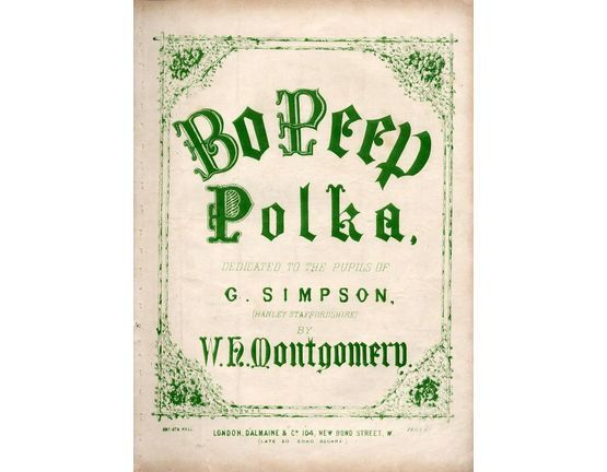 9246 | Bo Peep - Polka - Dedicated to the pupils of G Simpson (Hanley Staffordshire)