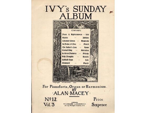 9271 | Ivy's Sunday Album - For Pianoforte, Organ or Harmonium