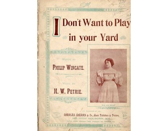 9273 | Copy of I Don't Want to Play in Your Yard - Song featuring Miss Julie Mackey - Key of F major