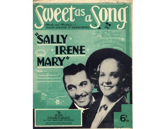 93 | Sweet as a Song - From "Sally Irene and Mary" - Featuring Alice Faye & Tony Martin