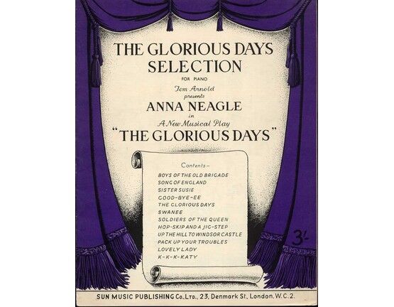 93 | The Glorious Days Selection For Piano - From The Musical Play 'The Glorious Days' - As performed by Anna Neagle