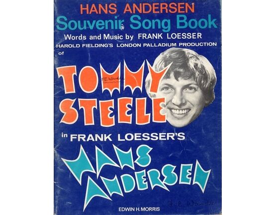 9339 | Hans Andersen Souvenir Song Book - From Harold Fielding's London Palladium Production featuring Tommy Steele