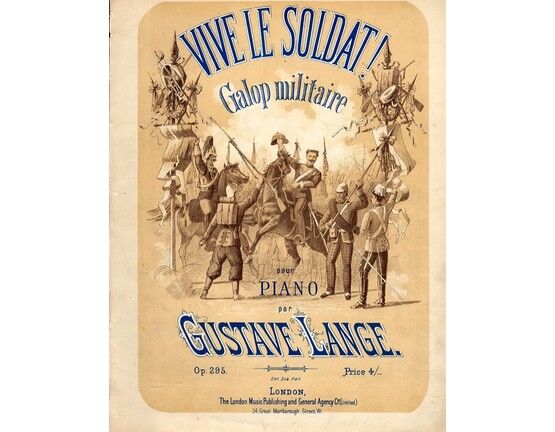 9353 | Vive le Soldat! - Galop Militaire - For Piano
