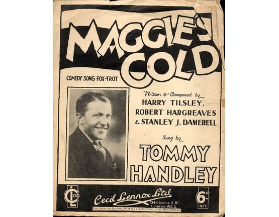 9386 | Maggie's Gold - Sung by Tommy Handley - Comedy Fox Trot - For Piano and Voice with Ukulele chord symbols