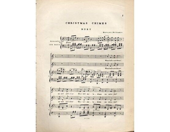 9389 | Christmas Chimes - What Bells are those so soft and Clear? - Vocal Duet