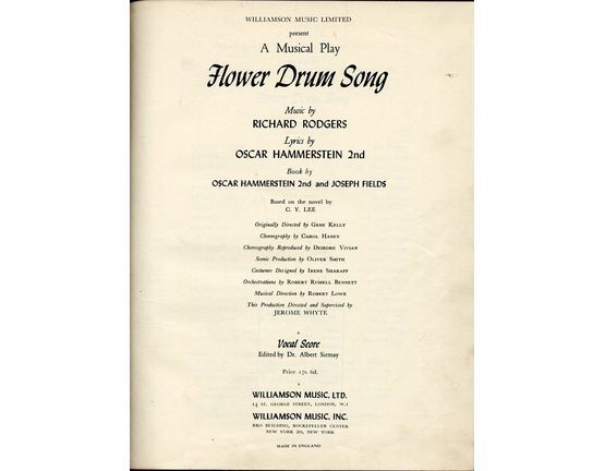94 | Flower Drum Song - A Musical Play - Vocal Score