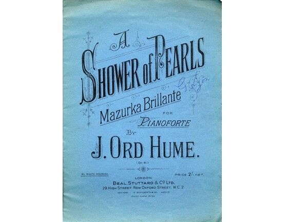 9437 | A Shower of Pearls - Mazurka Brillante for Pianoforte - Op. 41