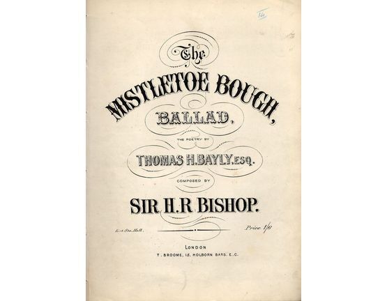 9473 | The Mistletoe Bough - Ballad - For Piano and Voice