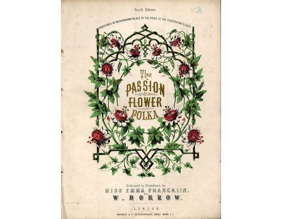 9486 | The Passion Flower Polka - Dedicated by Permifsion to Miss Emma Francklin - For Piano Solo