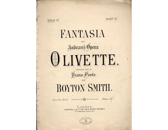 9488 | Fantasia on Audran's Opera "Olivette" - Piano Solo