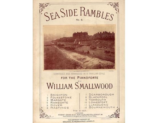 9489 | Blackpool - Seaside Rambles Series No. 8 - Composed and arranged in a familiar style for the Pianoforte