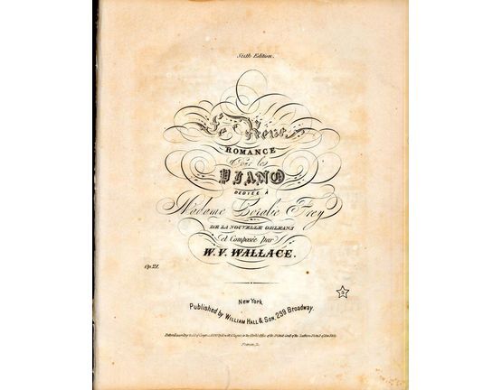 9575 | Le Reve - Romance pour le Piano - Op. 21 - Deicated to madame Coralie Frey of New Orleans
