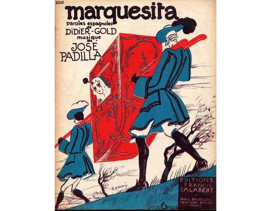 9661 | Marquesita - For Piano and Voice and Ukulele chord symbols - Spanish lyrics - French Edition