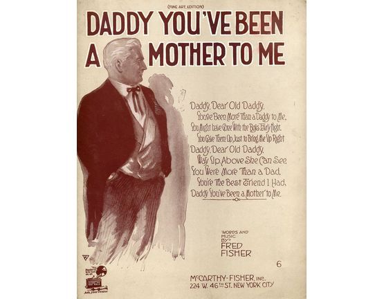 9780 | Daddy You've been a Mother to me - For Piano and Voice