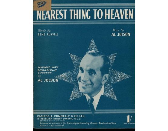 9791 | Nearest thing to Heaven - Featured with Enormous success by Al jolson