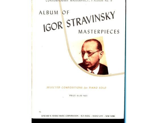9808 | Album of Igor Stravinsky Masterpieces - Selected compositions for piano solo - Contemporary Masterpieces Album No. 9