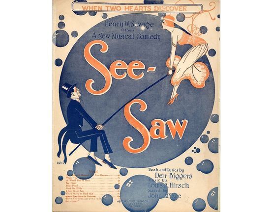 9829 | When Two Hearts Discover - From the Henry W. Savage New Musical Comedy "See-Saw" - For Piano and Voice