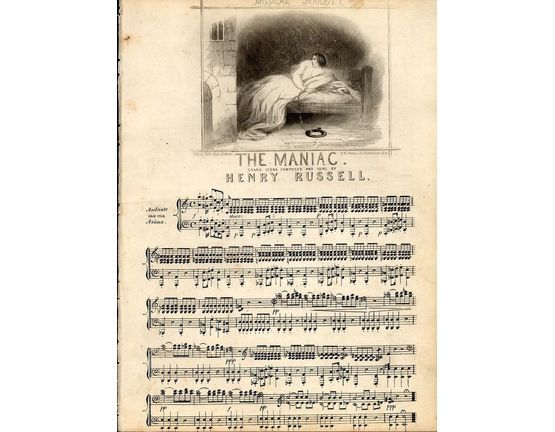 9873 | The Maniac - Grand Scene - Sung by Henry Russell - Musical Bouquet No. 65