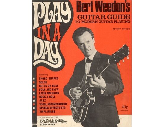 9876 | Bert Weedon's Play in a Day -  Guitar guide to modern guitar playing -  Bert Weedon