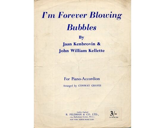 9977 | Im forever blowing bubbles - Piano Accordion Solo