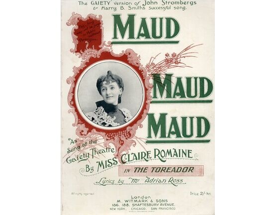 9990 | Maud - The Gaiety Version of Stromberg's and Smith's Successful Song