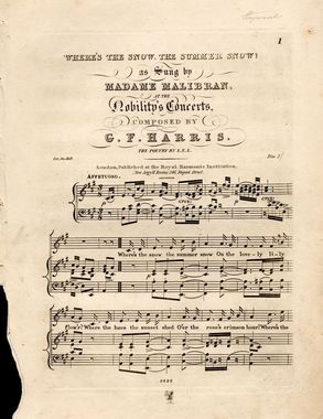 19th Century Songs Beginning With W